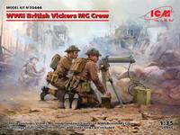 icm WWII British Vickers MG Crew (Vickers MG & 2 figures)