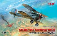 icm Gloster Sea Gladiator Mk.II , WWII British Naval Fighter