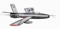 planetmodels Republic XF-91 Thunderceptor V-tail version