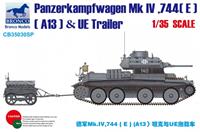 broncomodels Panzerkampfwagen Mk.IV.744(E)(A13)& UE Trailer