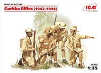 icm WWII Gurkha Rifels, 4 Figuren