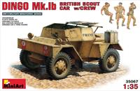 miniart 35067 1:35 bouwpakket dingo mk.1b britisch scout car w/crew