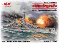 icm Markgraf (full hull & waterline) WWI German Battleship