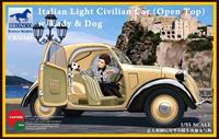 broncomodels Italian Light Civilian Car(Open Top) w/Lady & Dog