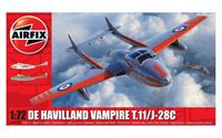 De Havilland Vampire T.11 / J-28C 1:72 Series 2 Air Fix Model Kit