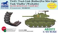 broncomodels T85E1 Track Link (Rubber Type) For M24 Light Tank Chaffee (Workable
