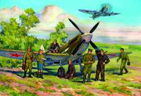 icm Spitfire LF.IXE with Soviet Pilots & Ground Personnel