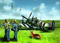 icm Spitfire Mk.IX with RAF Pilots & Ground Personnel