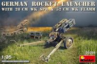 miniart German Rocket Launcher with 28cm WK Spr & 32cm WK Flamm