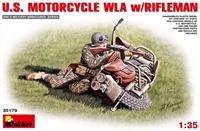 miniart U.S.Motorcycle WLA with Rifleman