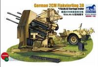 broncomodels German 2cm Flakvierling 38 w/trailer