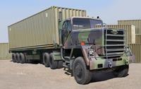 trumpeter M915 Tractor with M872 Flatbed trailer & 40FT Container