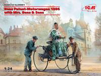 icm Benz Patent-Motorwagen 1886 with Mrs. Benz & Sons
