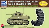 broncomodels T-36E6 Workable Track Set for M-5/M-8 Stuart
