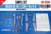specialhobby Bücker BÜ 181 /Zlin Z-181 Simple Set