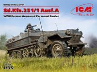 icm Sd.Kfz.251/1 Ausf.A WWII German Armoured Personnel Carrier