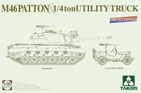 takom Medium Tank M46  Patton + 1/4 ton Utility Truck - Limited Edition