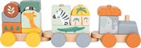 trein safari junior 12 x 7 cm hout 16 delig