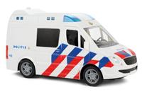 Toi-Toys politiebus junior 21 cm wit/blauw/rood