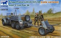 broncomodels Krupp Protze L 2 H 143 Kfz.69(Late versi +3.7cm Pak 36
