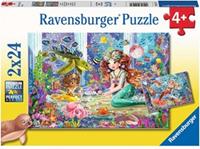 Ravensburger Betoverende Zeemeerminnen Puzzel (2 x 24 stukjes)