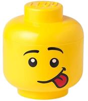 LEGO opbergbox hoofd Silly klein 16 x 18,5 cm polypropyleen geel