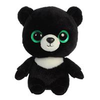 Aurora Pluche zwarte beer knuffel 20 cm -