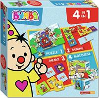 Bumba - 4-In-1 Spel (Memo,Domino,Puzzel,Blokpuzzel)