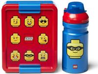 Lego lunchset Iconic junior 17 x 13.5 cm pp rood/blauw 2-delig