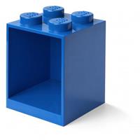 Lego wandschap 4 noppen 16 x 16 x 21 cm polypropyleen blauw