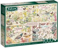Falcon The Country Diary 4 Seasons 1000 Teile Puzzle Jumbo-11307