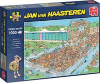 Jumbo Spiele Jumbo 20039 - Jan van Haasteren Ab in den Pool Comic-Puzzle 1000 Teile