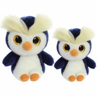 Aurora Pinguin knuffels setje van 2x stuks - 15 en 20 cm -
