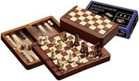 Philos 2517 - Reise-Schach-Backgammon-Dame-Set