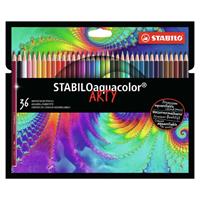 6 x Stabilo Aquarell-Buntstift Stabiloaquacolor Kartonetui Arty VE=36