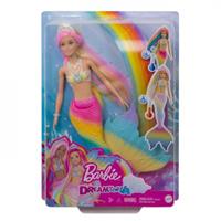 Mattel Meerjungfrauenpuppe »Barbie Puppe, Dreamtopia Regenbogenzauber Meerjungfrau mit Farbwechsel«