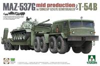 Takom MAZ-537G  w/ChMZAP-5247G -  Semi-trailer mid production & T-54B