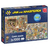 Jumbo legpuzzel Jan van Haasteren Een dagje museum 2000 stukjes