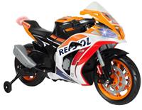 Injusa accuvoertuig motorfiets Repsol 12V 113 cm oranje/wit