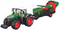 Bburago tractor met rooimachine Fendt 1050 Vario groen