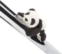 NICI Wild Friends Magnettier Panda Yaa Boo, 12 cm, Schwarztöne