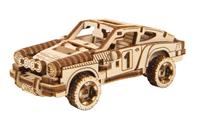 Wooden.City modelbouwset racecar Superfast 9,6 cm hout naturel