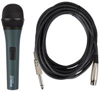 HQ Power microfoon 24,5 x 16,5 cm zwart 3 delig