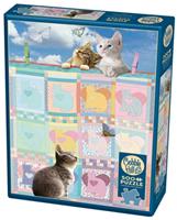 Cobble Hill puzzle 500 pieces - Quilted kittens