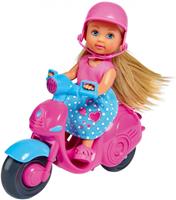 Simba pop Evi Love scooter junior 12 cm roze/blauw 3 delig