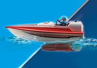 PLAYMOBIL Sports en Action Speedboot Met Onderwatermotor - 70744