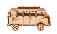 Wooden.City modelbouwset minibus Superfast 8,5 cm hout naturel