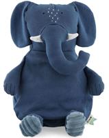 Trixie knuffellolifant Mrs. Elephant junior 26 cm katoen blauw