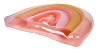 Sunnylife luchtbed regenboog 105 x 140 cm PVC roze/oranje