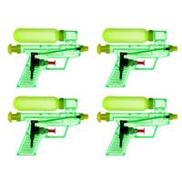 5x Waterpistool/waterpistolen groen 15 cm -